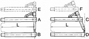 Нижнее прямое плечо 1030мм (тип B) для клещей 3327, 3328 - TECNA 4776