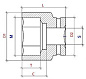 Головка ударная PNG-S40M95