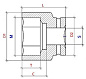 Головка ударная искробезопасная PNG-107-50Be